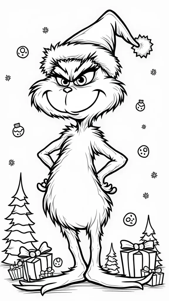 christmas grinch coloring pages printable